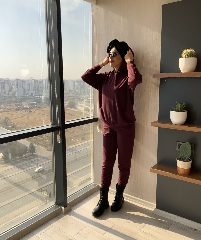 Myron Kapüşonlu Bordo Spor Takım